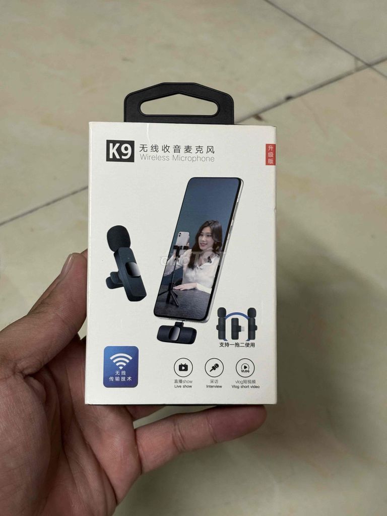 Microphone không dây K9. Mua bán Tivi, Âm thanh tại Quận 5 Tp Hồ Chí Minh được đăng bởi Kiệt hình 1