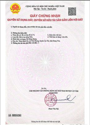 ĐẤT ĐẸP - GIÁ TỐT - Chính Chủ bán có thương lượng. Mua bán đất tại Huyện Ân Thi Hưng Yên được đăng bởi C Trang