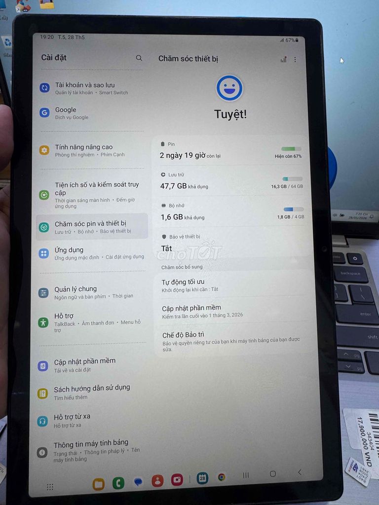Samsung Galaxy Tab A8 4GB/64GB Đen. Mua bán Máy tính bảng tại Quận 6 Tp Hồ Chí Minh được đăng bởi QUỐC THIÊN BÁN GÓP 0 ĐỒNG  hình 1