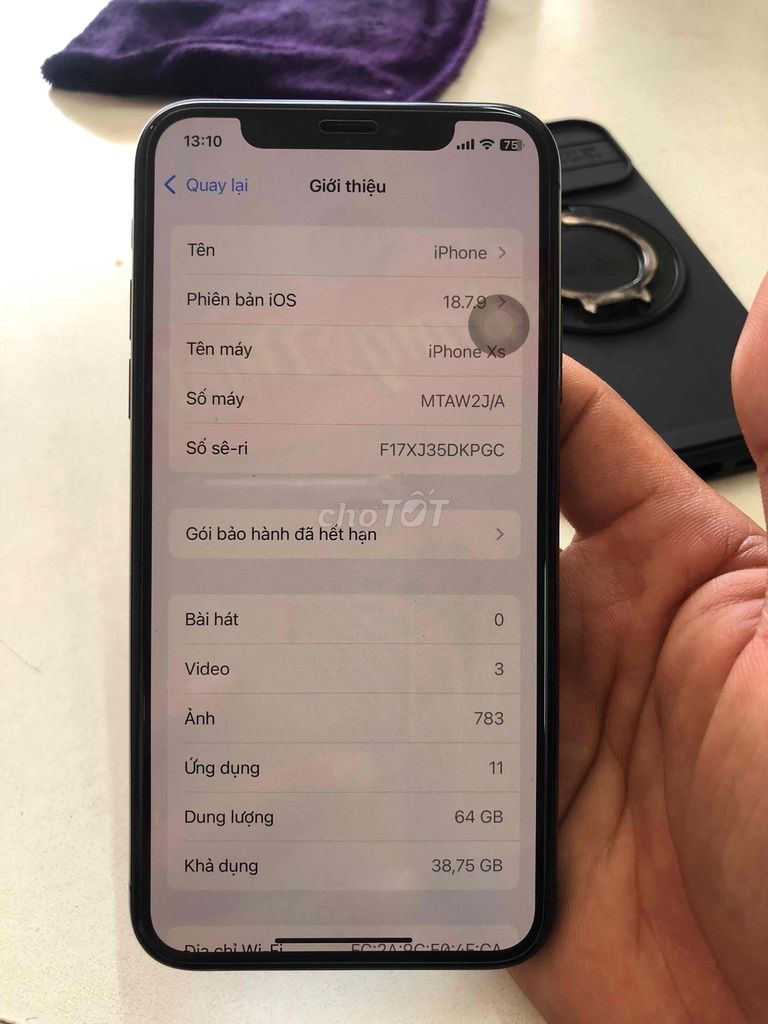 iPhone Xs 64GB pin 91% cần bán lại. Mua bán Điện thoại tại Quận 7 Tp Hồ Chí Minh được đăng bởi Lê Thanh Tân hình 1