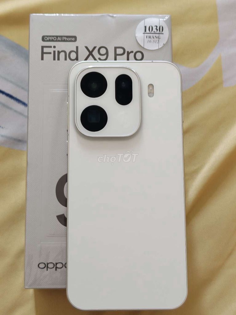 OPPO Find X9 Pro 512GB Trắng TGDD. Mua bán Điện thoại tại Thành phố Cao Lãnh Đồng Tháp được đăng bởi Nguyễn Thiện Tuấn hình 1