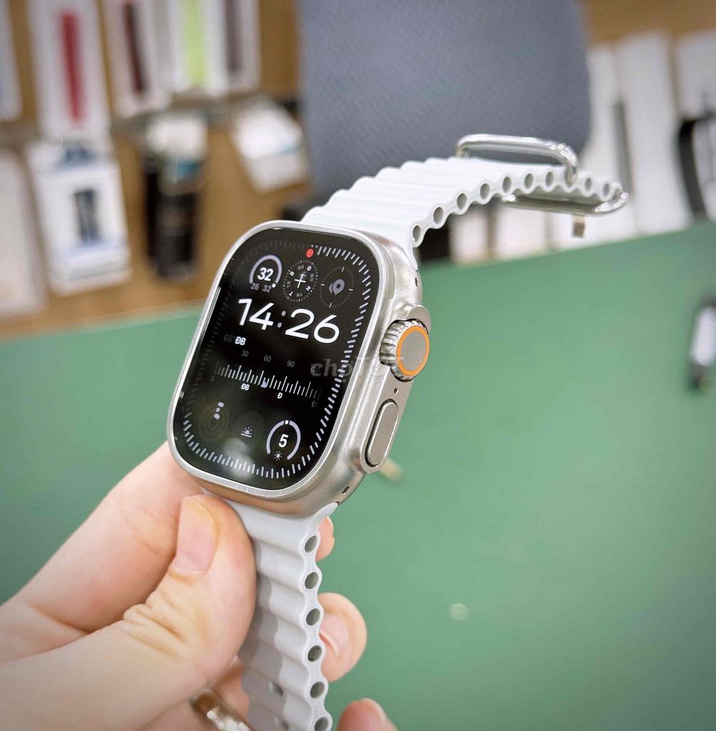 Apple Watch Ultra 1 Titan 49mm Trắng. Mua bán Thiết bị đeo thông minh tại Quận Đống Đa Hà Nội được đăng bởi Giang Trần Watch hình 1