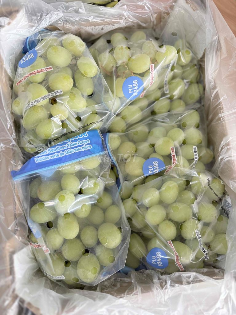 Nho Sweet Globe xanh Peru. Mua bán Đồ ăn, thực phẩm và các loại khác tại Quận Tân Phú Tp Hồ Chí Minh được đăng bởi Bảo Long Food Kho Sỉ Trái Cây Ngoại Nhập hình 1