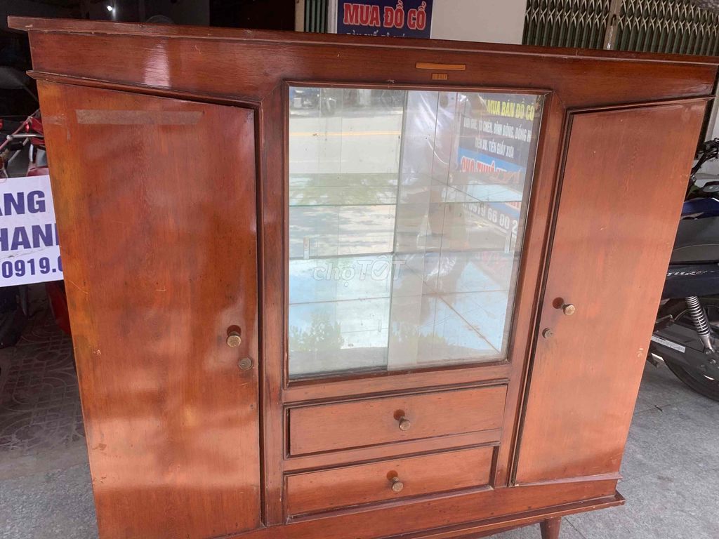 Tủ búp phê gỗ màu nâu. Mua bán Tủ, kệ gia đình tại Thành phố Sa Đéc Đồng Tháp được đăng bởi cầm đồ sa Đéc hình 1