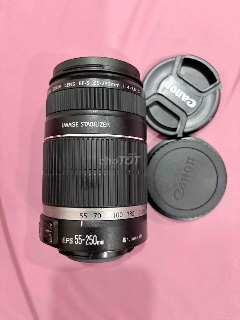 Ống kính Canon EF-S 55-250mm f/4-5.6 Đen. Mua bán Máy ảnh, Máy quay tại Quận Bình Thạnh Tp Hồ Chí Minh được đăng bởi AT hình 1