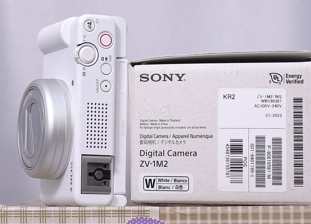 Sony ZV-1 Mark II - Màu trắng, còn RẤT MỚI Fulbox