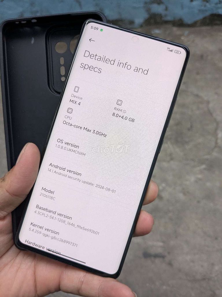 Xiaomi Mi Mix 4 8GB/128GB Đen có nhận gl ạ. Mua bán Điện thoại tại Thành phố Thuận An Bình Dương được đăng bởi SANG hình 1