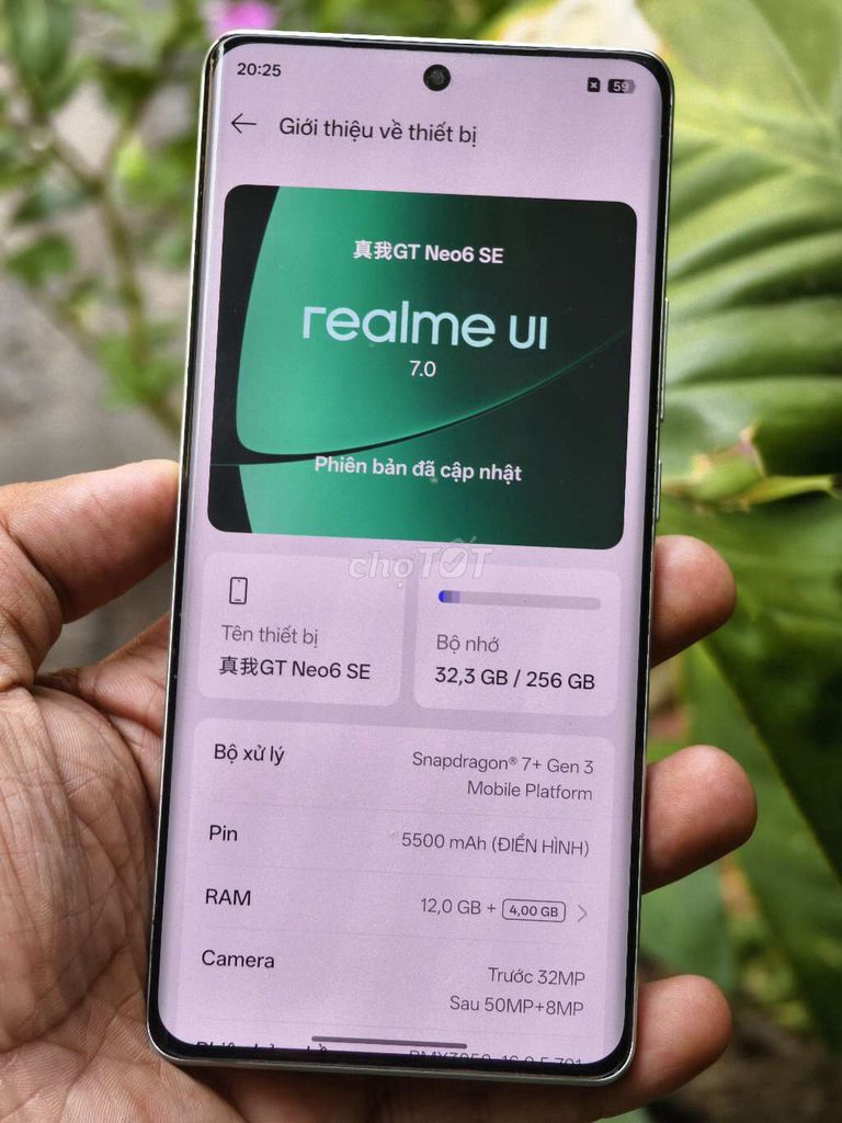 Realme GT Neo 6SE 256GB Đã sử dụng. Mua bán Điện thoại tại Quận 10 Tp Hồ Chí Minh được đăng bởi Sky Nguyen hình 1