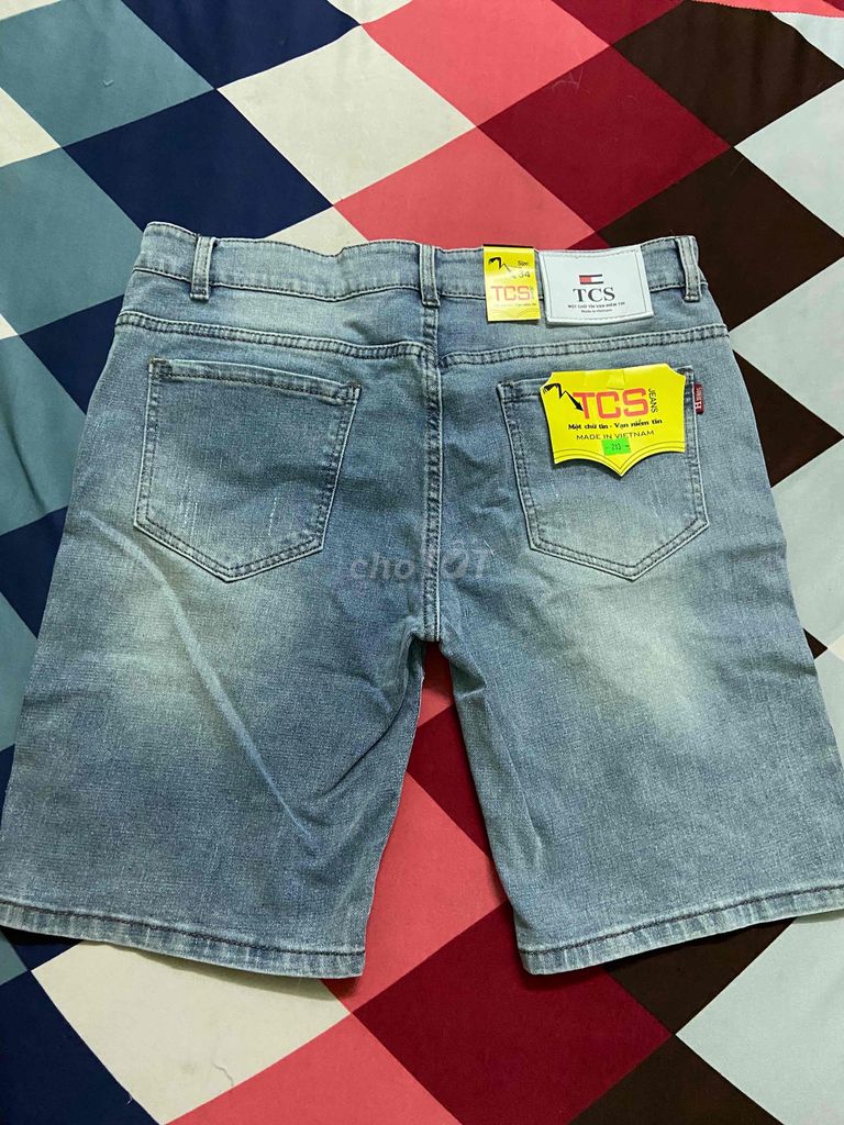 Quần short jean nam new nguyên tag chất tốt size34