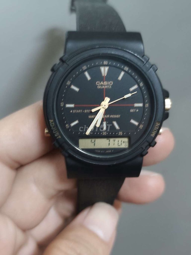 Đồng hồ Casio Nam Đen Nhựa. Mua bán Đồng hồ tại Quận Tân Phú Tp Hồ Chí Minh được đăng bởi Ngoc anh hình 1