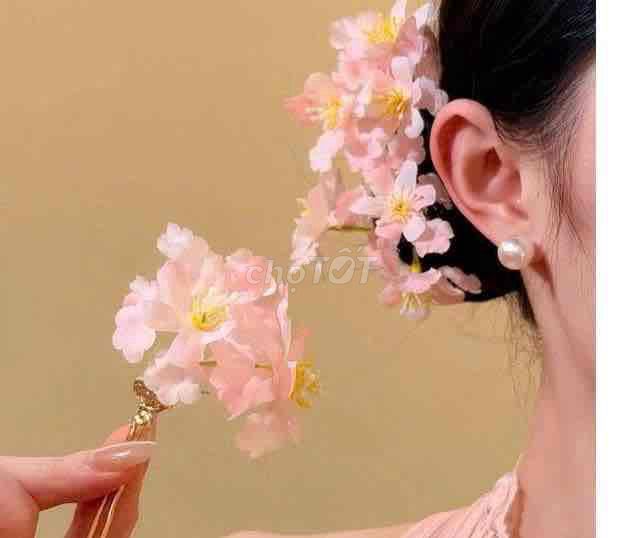 Trâm cài tóc nữ vải hồng - 2 bộ. Mua bán Phụ kiện thời trang khác tại Quận Tân Phú Tp Hồ Chí Minh được đăng bởi Tem hình 1