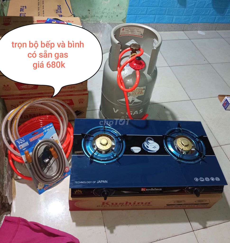 Bếp và bình, giá 680k