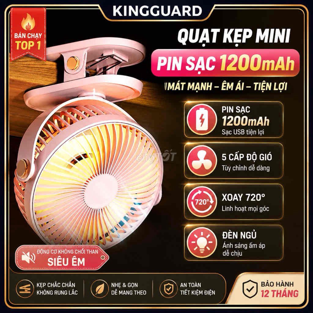 Quạt kẹp mini KINGGUARD 6 inch. Mua bán Quạt tại Huyện Vĩnh Bảo Hải Phòng được đăng bởi KINGGUARD STORE hình 1