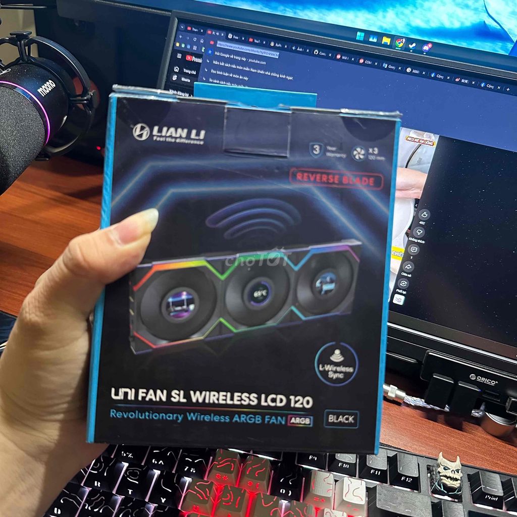 Lian Li UNI FAN SL WIRELESS LCD 120 REVERSE ĐEN. Mua bán Phụ kiện (Màn hình, Chuột...) tại Huyện Buôn Đôn Đắk Lắk được đăng bởi Nguyễn Trung Nguyên hình 1