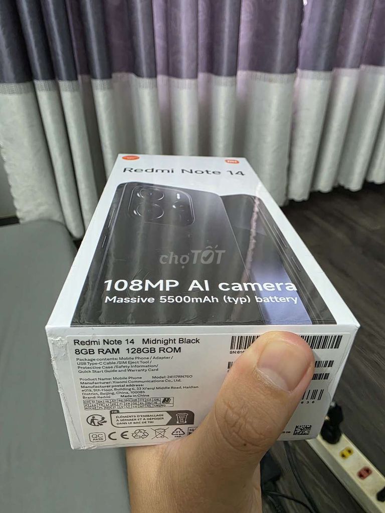 Xiaomi Redmi Note 14 Đen 8/128GB. Mua bán Điện thoại tại Thành phố Long Xuyên An Giang được đăng bởi Quan hình 1