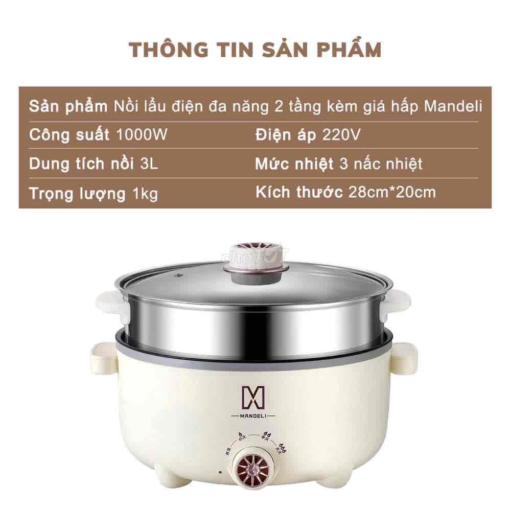 đồ dùng văn phòng nồi lẩu điện mande