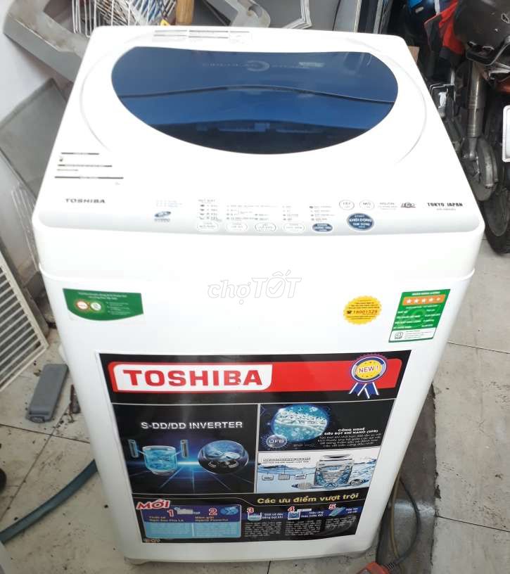 Máy giặt Toshiba giặt vắt êm 7.0kg .còn đẹp. Mua bán Máy giặt tại Quận 12 Tp Hồ Chí Minh được đăng bởi Phương Anh  hình 1