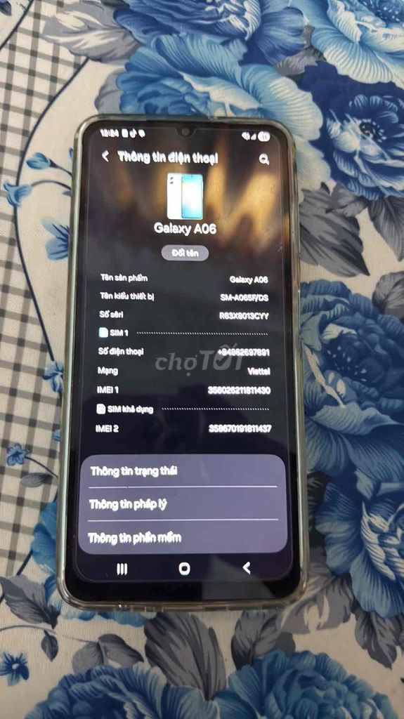 Samsung Galaxy A06 Xanh nhạt. Mua bán Điện thoại tại Huyện Tân Phú Đồng Nai được đăng bởi kiệt hình 1