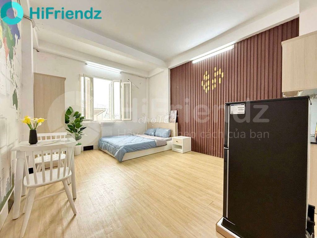 PHÒNG STUDIO CỬA SỔ TRỜI FULL NỘI THẤT - GẦN NGAY NGÃ TƯ HÀNG XANH  