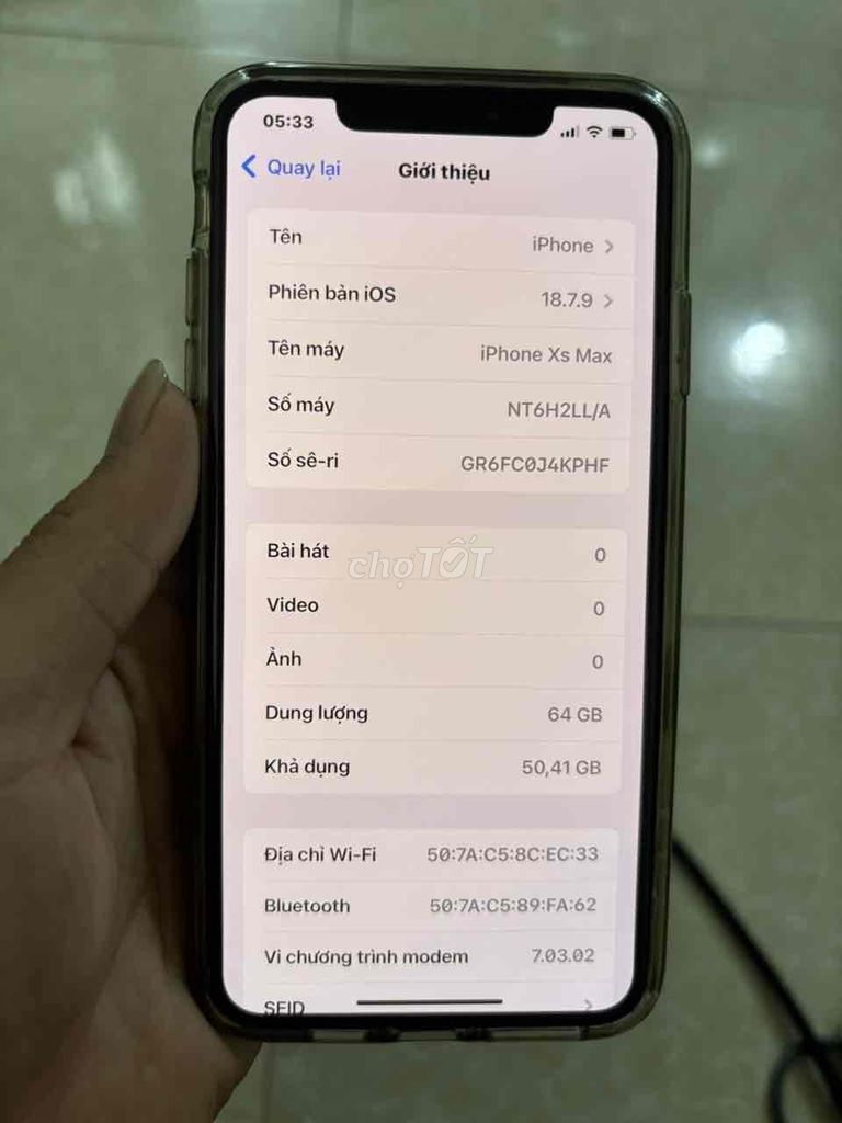 iPhone Xs Max 64GB Vàng 100%. Mua bán Điện thoại tại Huyện Hoài Đức Hà Nội được đăng bởi Huy hình 1