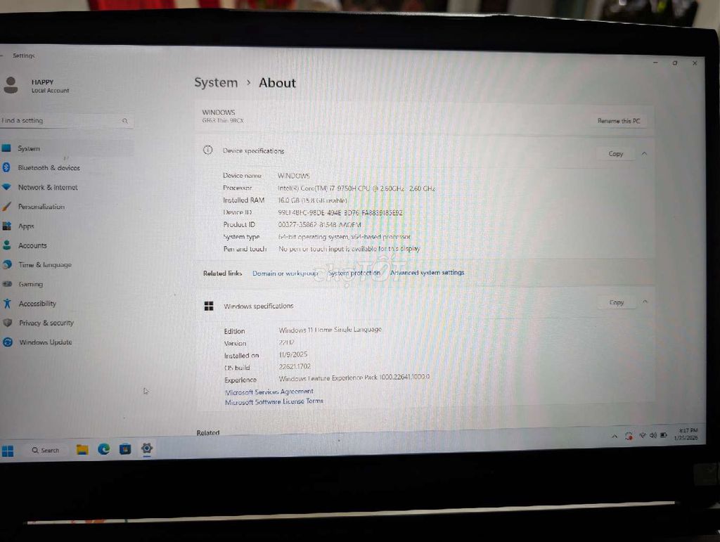 MSI i7-9750H 16GB/128GB+1TGB Đen. Mua bán Laptop tại Quận Ninh Kiều Cần Thơ được đăng bởi Tri hình 1