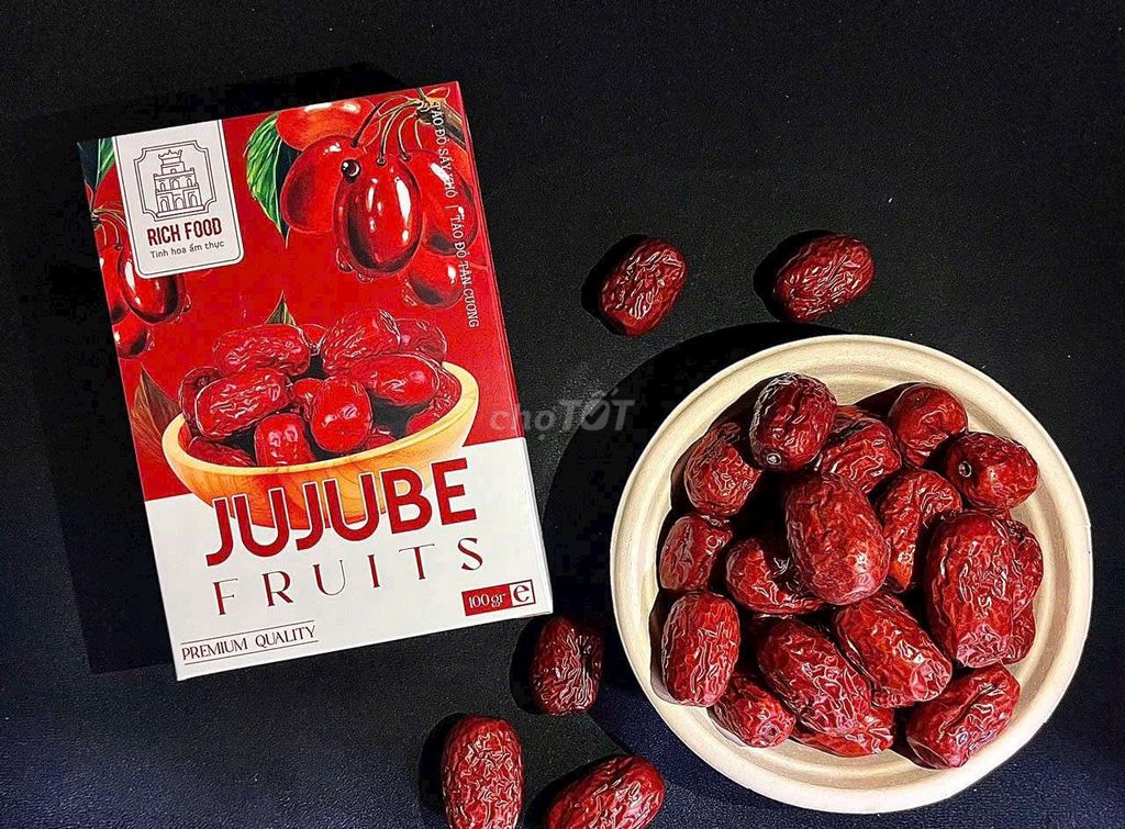 Táo đỏ Jujube hộp gói quà tráp tết 2025