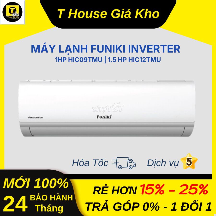 Máy Lạnh Funiki Inverter 1 HP Mới 100%. Mua bán Máy lạnh, điều hoà tại Quận Bình Thạnh Tp Hồ Chí Minh được đăng bởi T HOUSE GIÁ KHO hình 1