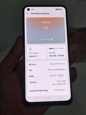 Realme 11 8GB/128GB Vàng 99%