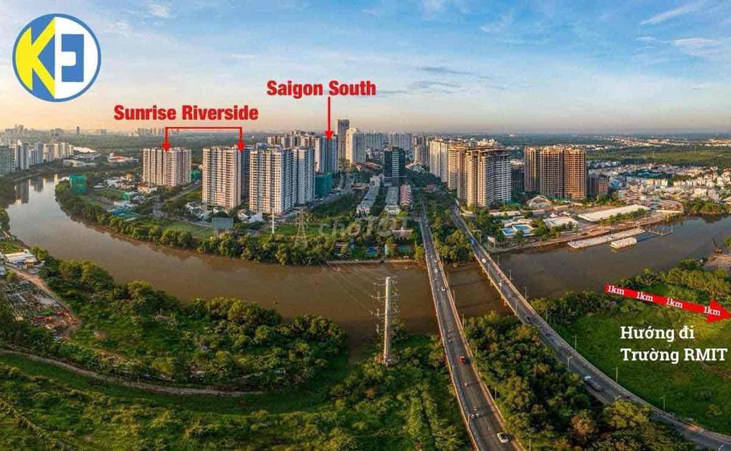 Sunrise Riverside - 70 m2 Đầy đủ nội thất - view sông