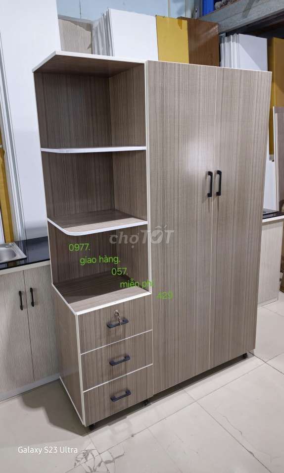 Tủ 3 cánh ngang 1m22cm.c33