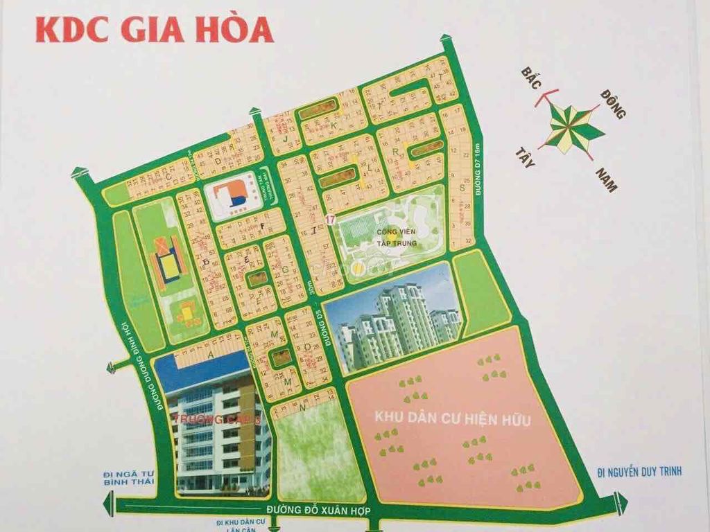 LÔ ĐẤT KDC GIA HOÀ 140M2 CHỈ 10,5 TỶ