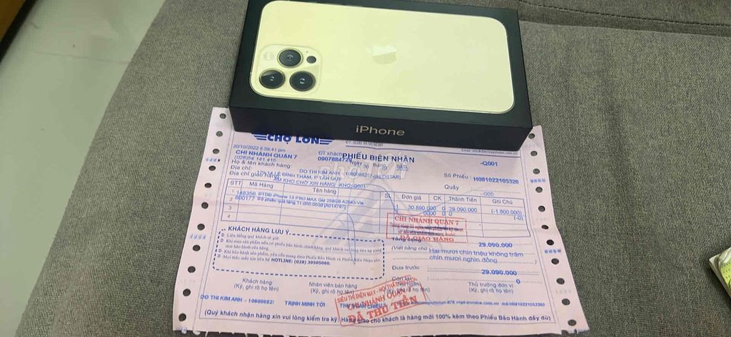 Lên đời máy bán Iphone 13pro max 256. Mua bán Điện thoại tại Quận 7 Tp Hồ Chí Minh được đăng bởi Kim Ạn hình 1