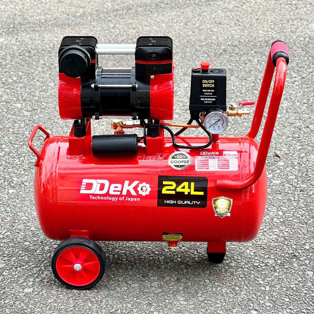 Máy nén khí DEKO DK-2024A 24 lít dây đồng. Mua bán Đồ chuyên dụng, Giống nuôi trồng tại Quận Bình Tân Tp Hồ Chí Minh được đăng bởi Lộc Phát Đạt hình 1
