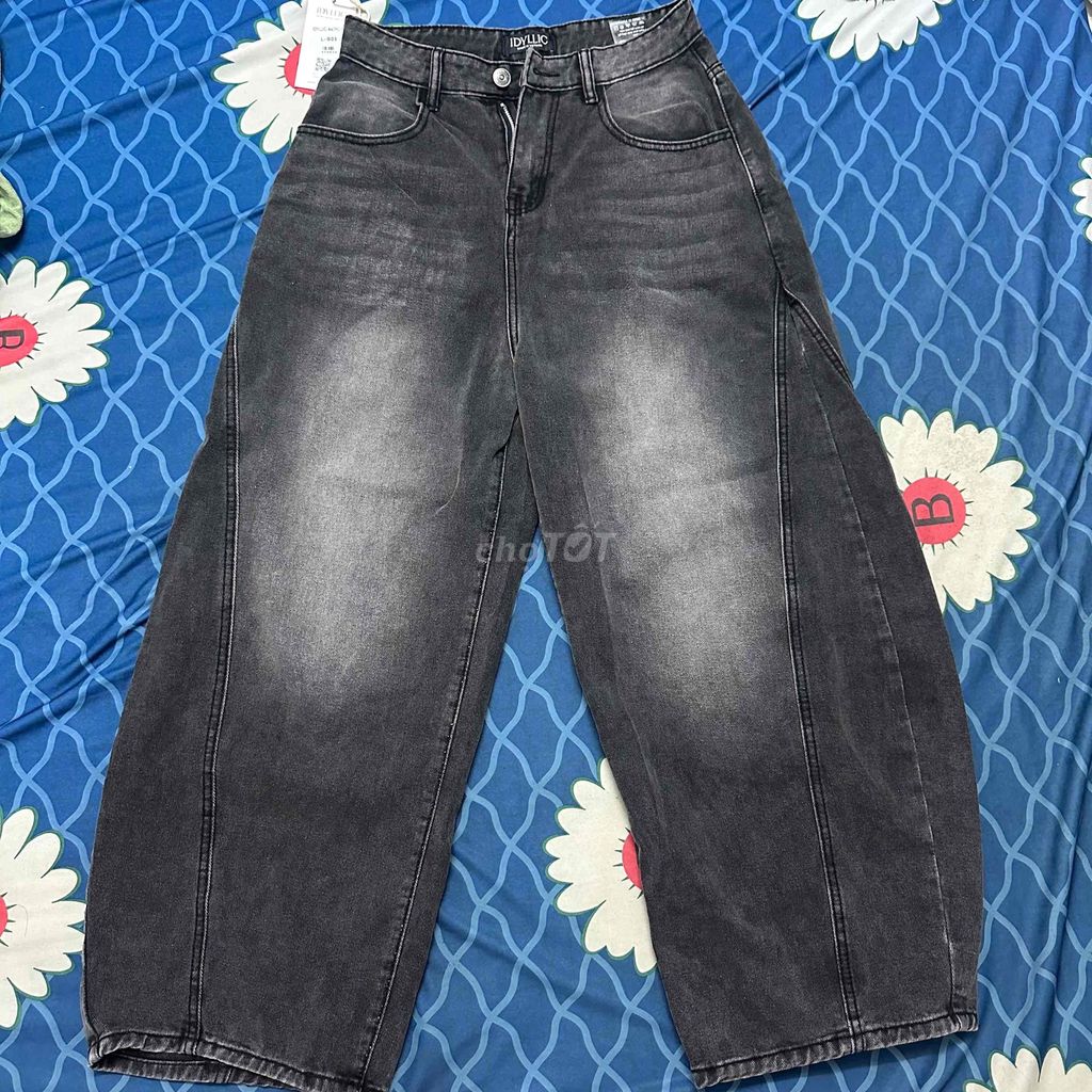 Quần jean IDYLLIC Nữ Jean size L Đen. Mua bán Quần áo tại Quận 4 Tp Hồ Chí Minh được đăng bởi Gia Huy hình 1