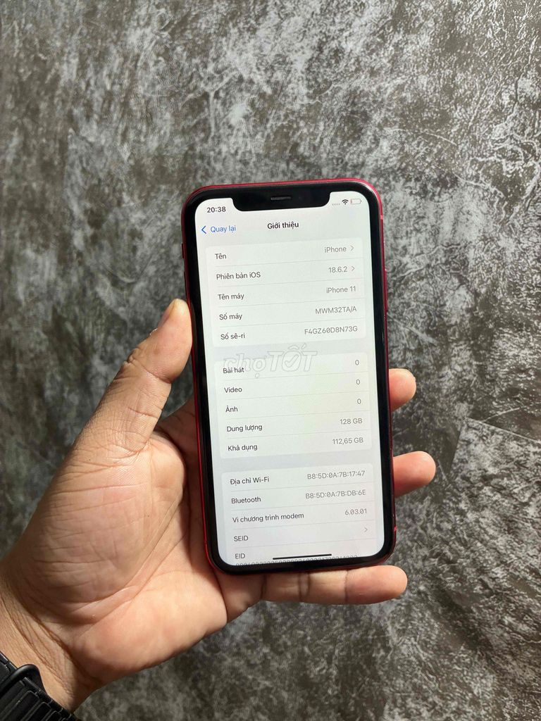iPhone 11 Zin Full 128GB Đỏ. Mua bán Điện thoại tại Thị xã Bến Cát Bình Dương được đăng bởi Ti Ti Store hình 1