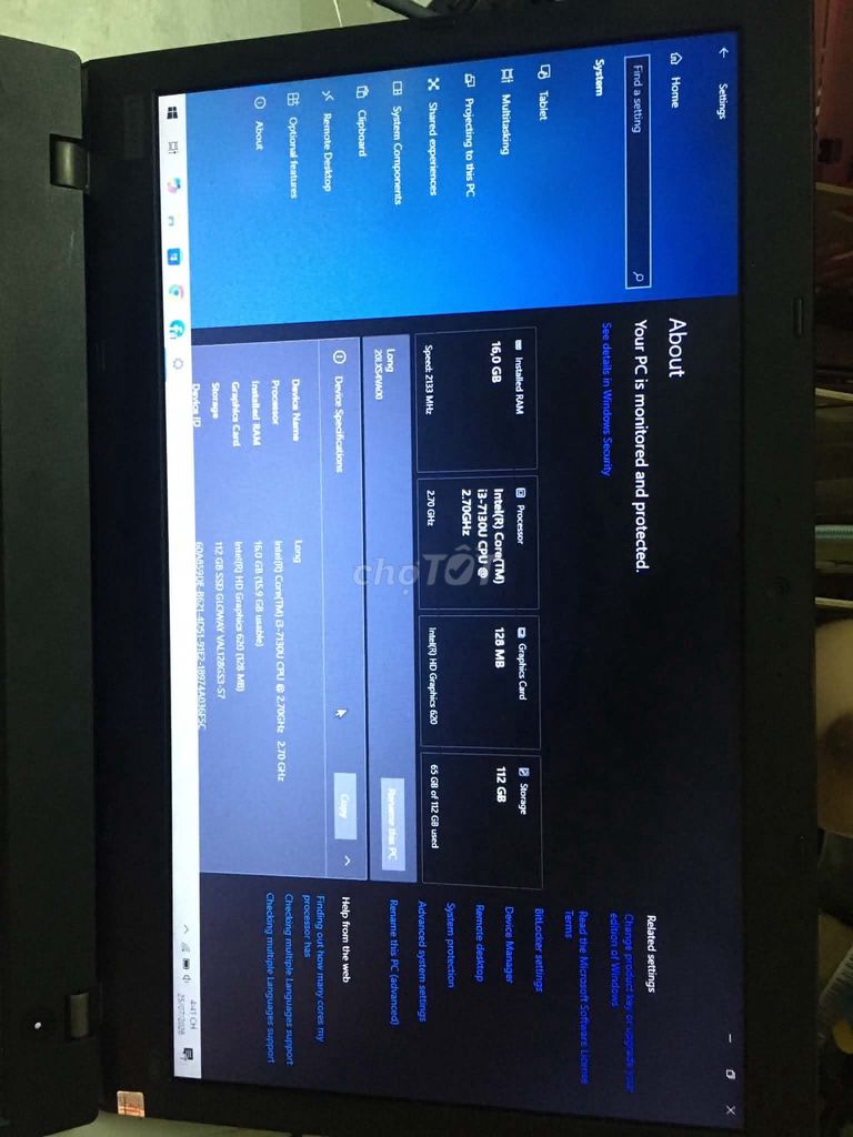 Lenovo Thinkpad L580 I3 7130U ram 16GB ssd 128GB. Mua bán Laptop tại Thành phố Hưng Yên Hưng Yên được đăng bởi Long Nguyen hình 1