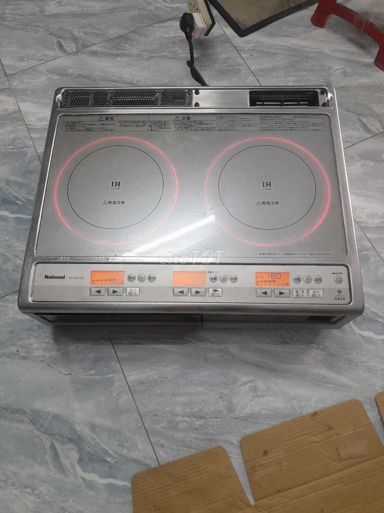 Bếp từ National Bạc 2000W Nhật Bản. Mua bán Bếp, lò, đồ điện nhà bếp tại Thành phố Dĩ An Bình Dương được đăng bởi Quốc trường  hình 1