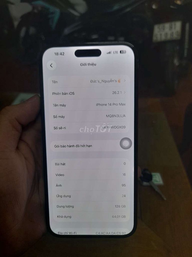 iPhone 14 Pro Max 128GB Đen LL/A. Mua bán Điện thoại tại Huyện Long Thành Đồng Nai được đăng bởi Nguyễn Huỳnh Đức hình 1