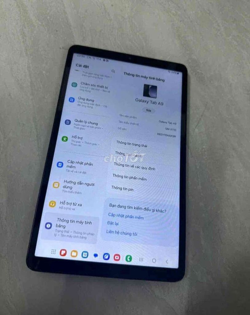 Samsung Galaxy Tab A9 4G Đen. Mua bán Máy tính bảng tại Quận Long Biên Hà Nội được đăng bởi Vũ Trọng Tùng hình 1