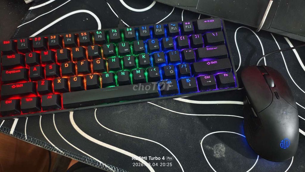 Bàn phím cơ Đen RGB nhựa. Mua bán Phụ kiện (Màn hình, Chuột...) tại Huyện Thanh Miện Hải Dương được đăng bởi Ken Ne hình 1
