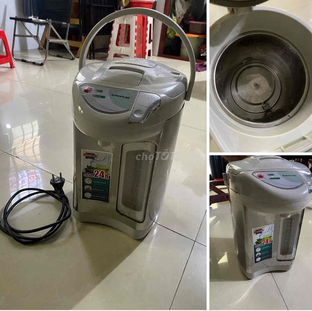 Bình thủy điện Sunhouse Xám 2.4L. Mua bán Bếp, lò, đồ điện nhà bếp tại Thành phố Hà Tiên Kiên Giang được đăng bởi Anh Lực hình 1