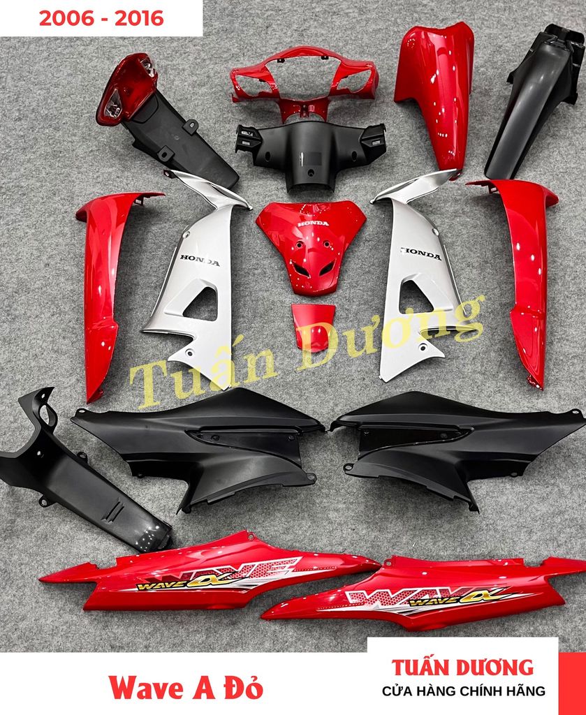 Dàn Áo Wave A 100 Wave Lớn Màu Đỏ Đẹp Keng Khít. Mua bán Phụ tùng xe tại Quận Hà Đông Hà Nội được đăng bởi Phụ Tùng Xe Tuấn Dương hình 1