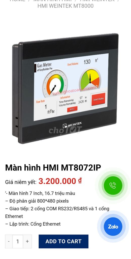 Màn hình HMI Weintek MT8072iP