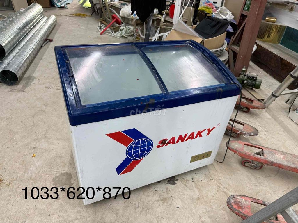Tủ lạnh Sanaky Trắng, Xanh. Mua bán Tủ lạnh tại Quận Long Biên Hà Nội được đăng bởi Hoang Gia hình 1