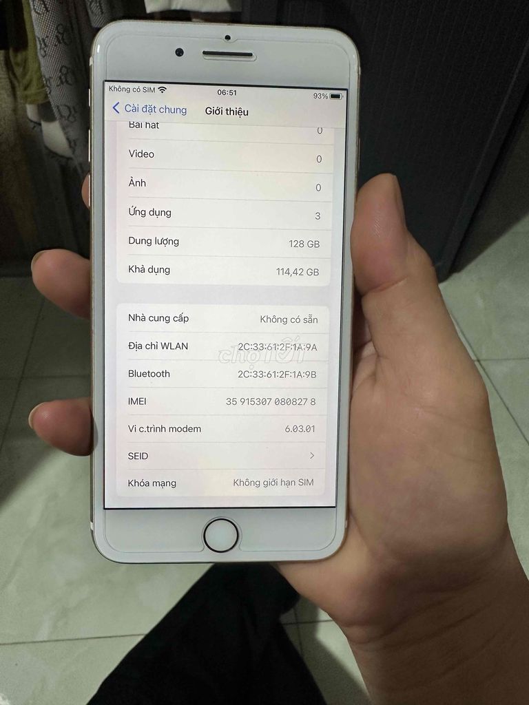 Apple iPhone 7 Plus 128GB Vàng hồng Đã sử dụng. Mua bán Điện thoại tại Quận Cẩm Lệ Đà Nẵng được đăng bởi chương hình 1