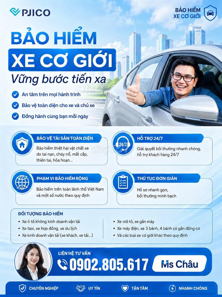 Bảo hiểm xe cơ giới PJICO. Dịch vụ tại Thành phố Thủ Đức Tp Hồ Chí Minh được đăng bởi Lê Chí Kiên hình 1