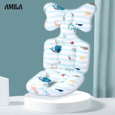 Đệm cotton AMILA dày lót xe đẩy em bé tiện lợi