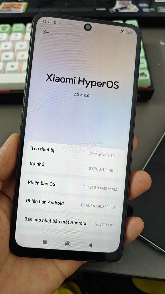 Xiaomi Redmi Note 13 8GB/128GB Đen. Mua bán Điện thoại tại Thành phố Thủ Đức Tp Hồ Chí Minh được đăng bởi Điện Thoại Giá Tốt hình 1