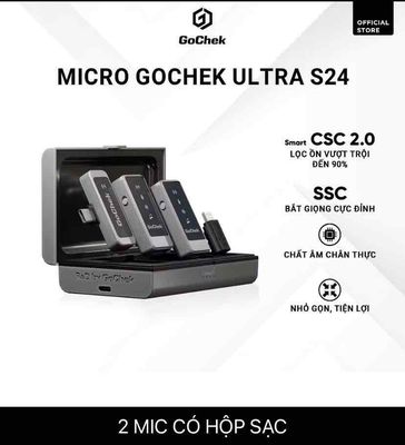 Micro thu âm không dây Gocheck ultra S24. Mua bán Tivi, Âm thanh tại Thành phố Nha Trang Khánh Hòa được đăng bởi Tâm 