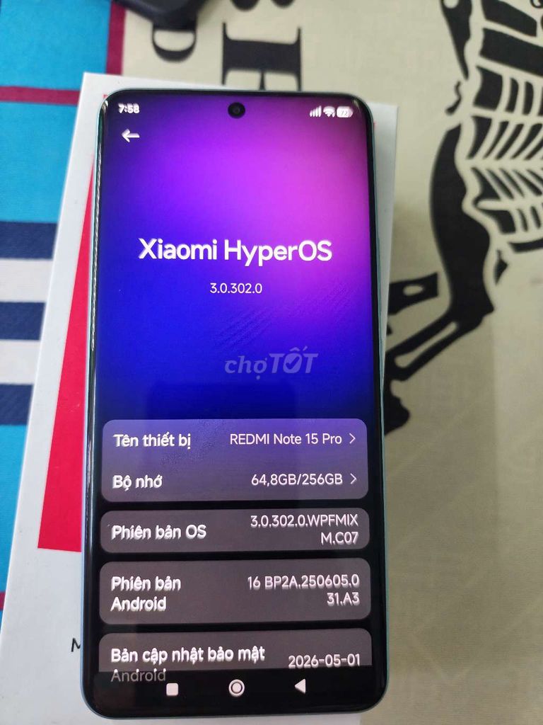 Xiaomi Redmi Note 15 Pro 12GB/256GB Xanh Băng Giá. Mua bán Điện thoại tại Quận 4 Tp Hồ Chí Minh được đăng bởi ntn hình 1